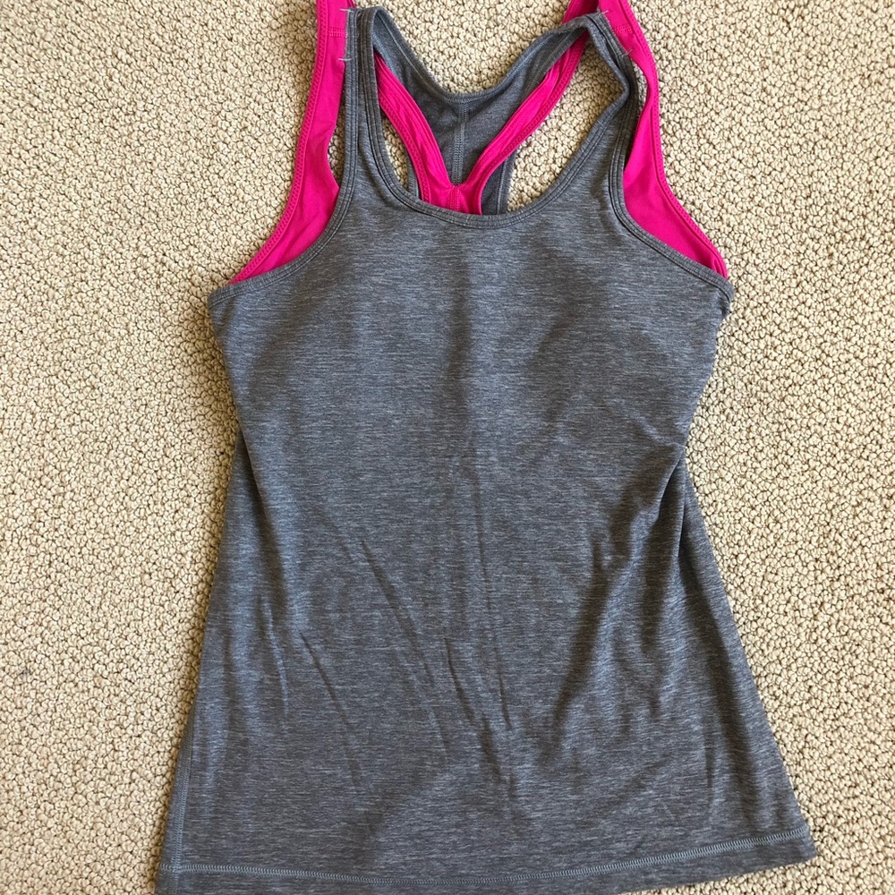 Lululemon racerback tank top with built in bra